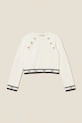 Detský sveter Twinset 252GJ3073 biela ZW25