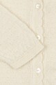 Fanga Fontana kardigan niemowlęcy VENTI POINTELLE CARDIGAN GOTS beżowy FA100057