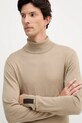 Mos Mosh sweter z dodatkiem wełny ADAM 503343 beżowy