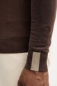 Mos Mosh sweter z wełną ADAM 503342 brązowy