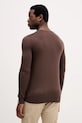 Odzież Mos Mosh sweter z wełną ADAM 503341 brązowy