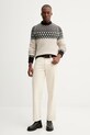 Marc O'Polo sweter z dodatkiem wełny 530509860194 beżowy ZW25