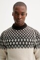 Marc O'Polo sweter z dodatkiem wełny beżowy 530509860194