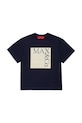 MAX&Co. t-shirt bawełniany dziecięcy MAXT1F T-SHIRT nadruk granatowy MX0005