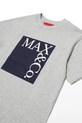 MAX&Co. tricou de bumbac pentru copii MAXT1F T-SHIRT gri MX0005