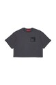 Детска памучна тениска MAX&Co. MAXT23F OVER T-SHIRT памук сив MX0197