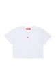 Дитяча бавовняна футболка MAX&Co. MAXT22F T-SHIRT аплікація білий MX0198
