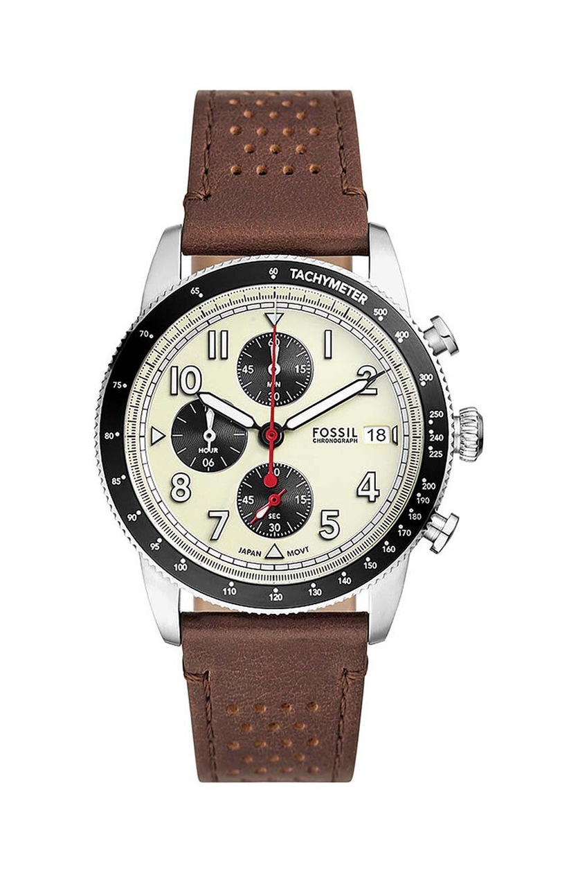 Fossil Orologio Uomo Cinturino Pelle Marrone Orologio Bracciale