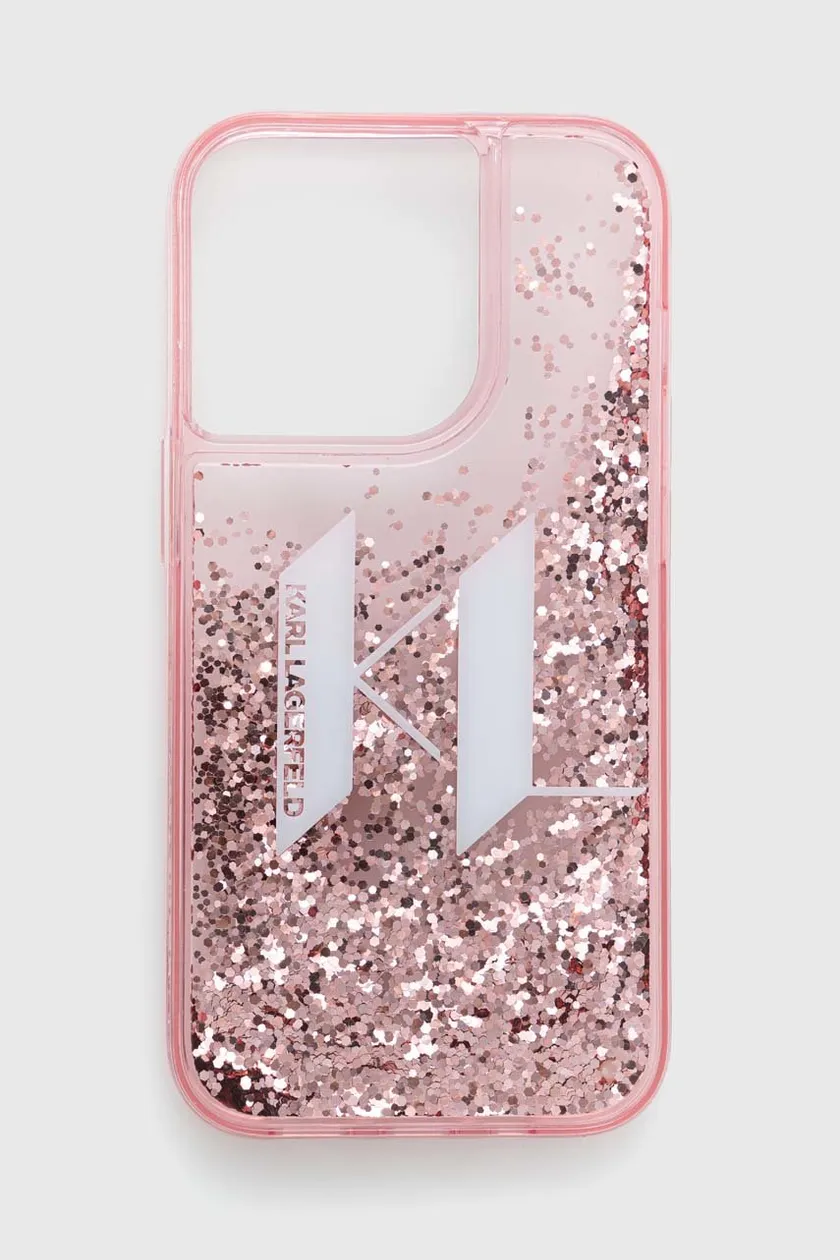 Etui za telefon Karl Lagerfeld iPhone 14 Pro 6,1 roza barva