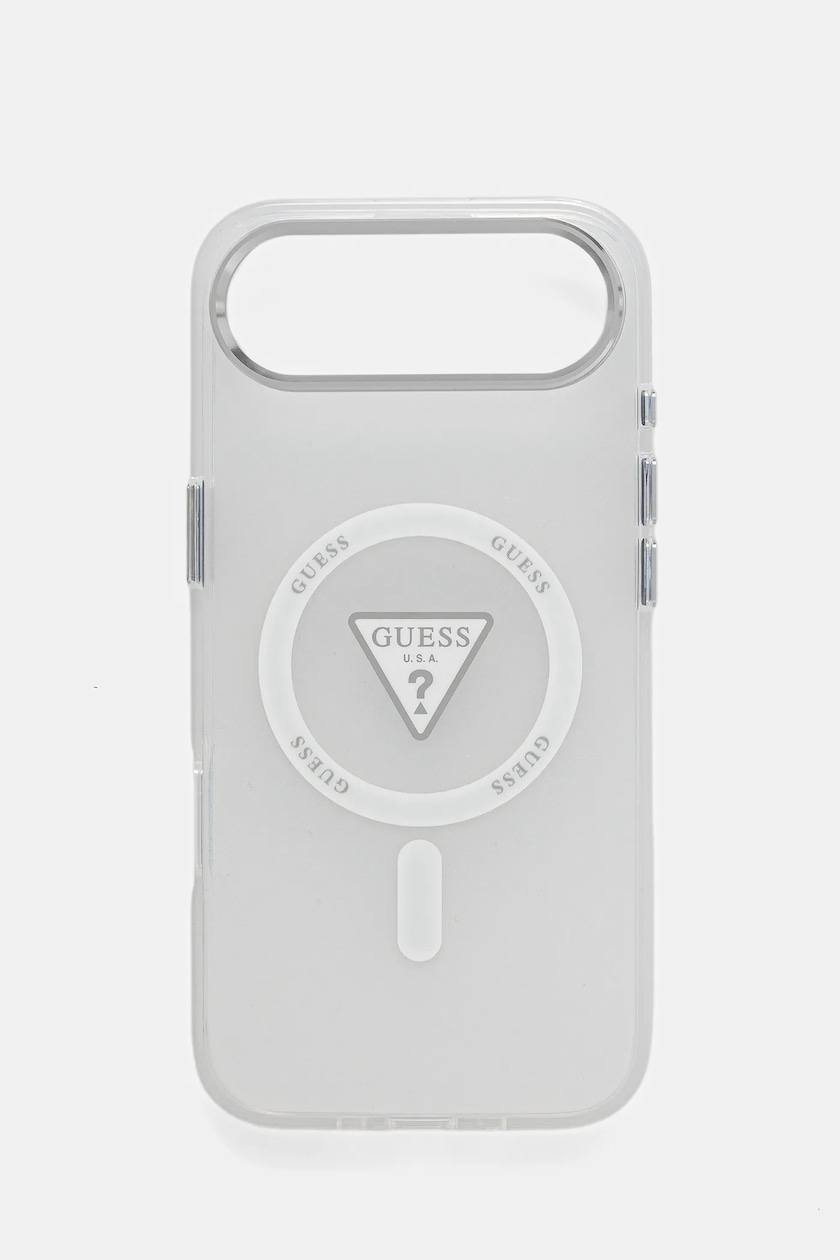 CG MOBILE Guess HC Custodia per telefono progettata per iPhone 16 Pro Max, durevole, antiurto, compatibile con Magsafe, custodia con logo classico in PU 4G con anello marrone CG MOBILE Guess HC Custodia per telefono progettata per iPhone 16 Pro Max, durevole, antiurto, compatibile con Magsafe, custodia con logo classico in PU 4G con anello marrone
