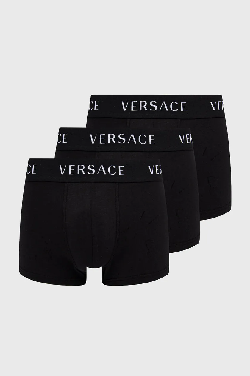 VERSACE: underwear for man - Black