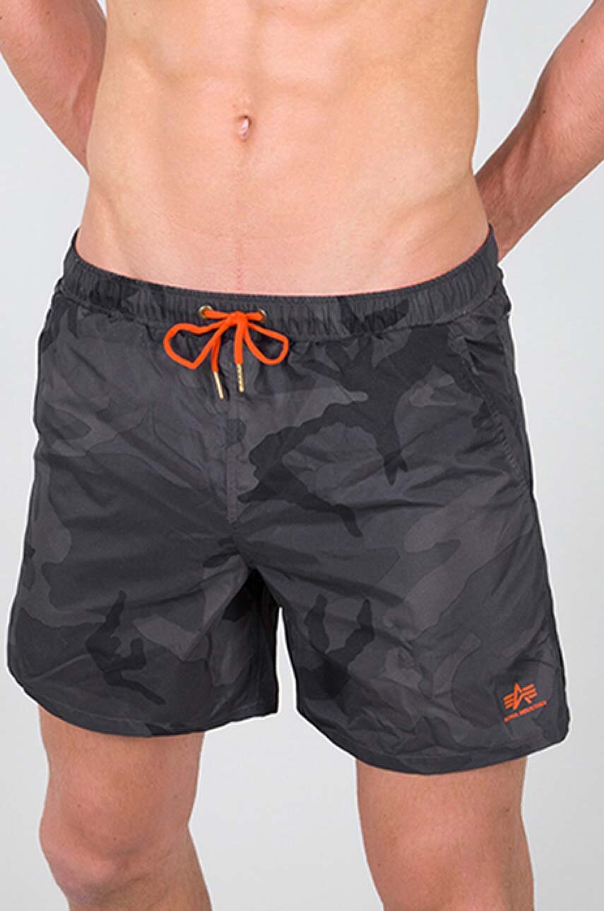 Alpha Industries swim shorts black color | buy on PRM