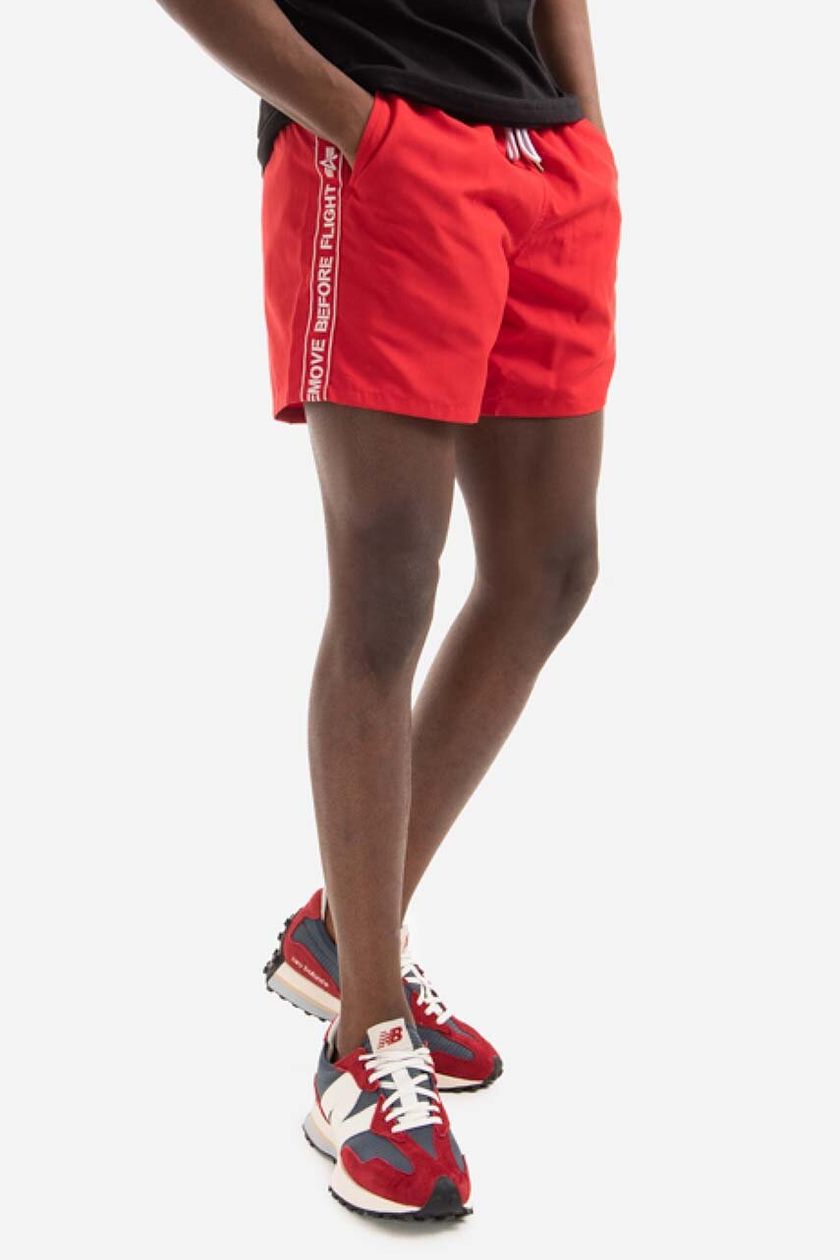 Alpha Industries swim shorts red color | buy on PRM
