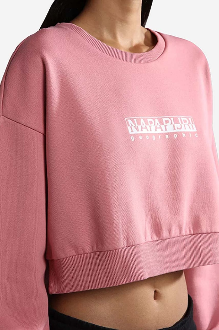 Napapijri sweatshirt women s pink color at PRM US