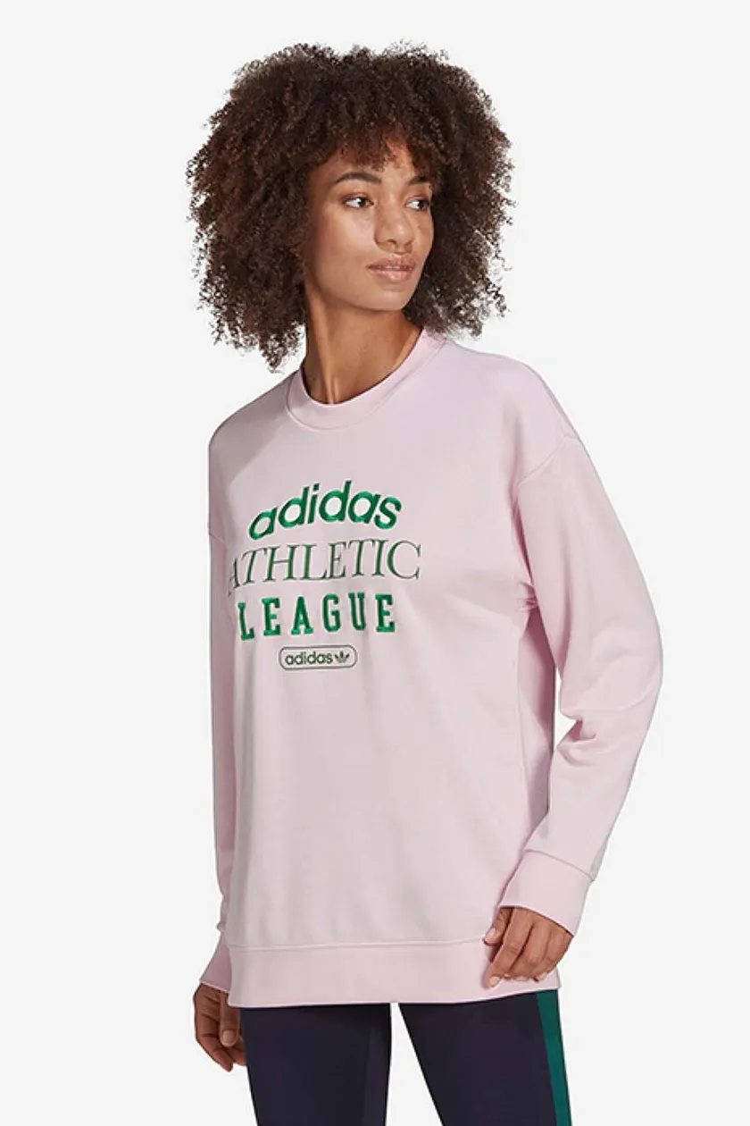 At sige sandheden glide Generator adidas Originals sweatshirt women's pink color buy on PRM