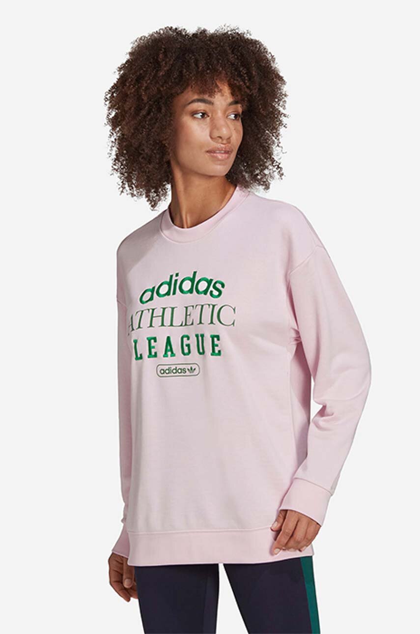 At sige sandheden glide Generator adidas Originals sweatshirt women's pink color buy on PRM