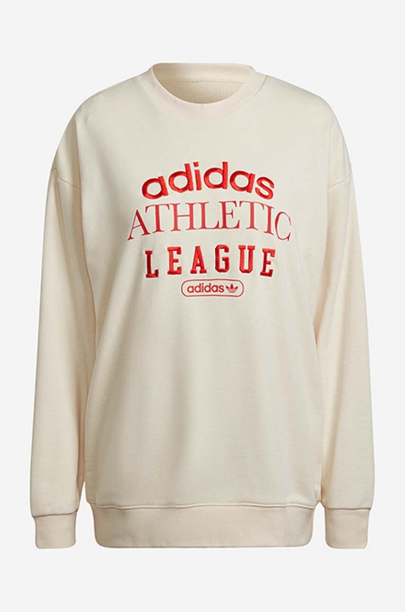 adidas Originals sweatshirt women s beige color buy on PRM