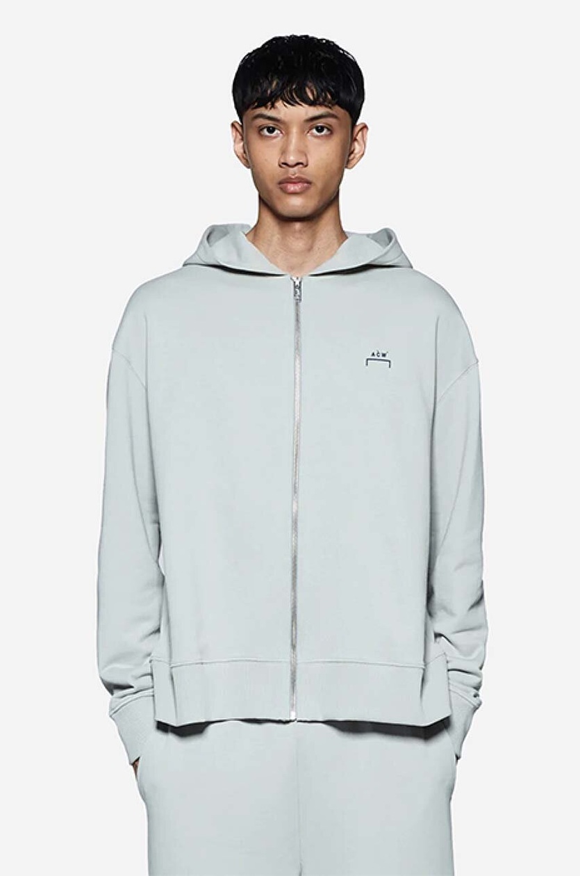 A-COLD-WALL* cotton sweatshirt Brutalist Zip Hoodie men's gray color at PRM  US