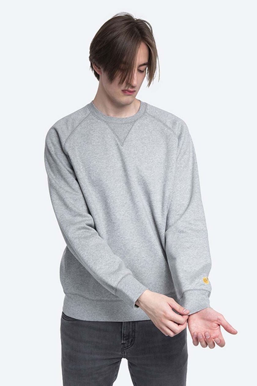 Carhartt WIP sweatshirt Chase Sweat men's gray color | buy on PRM