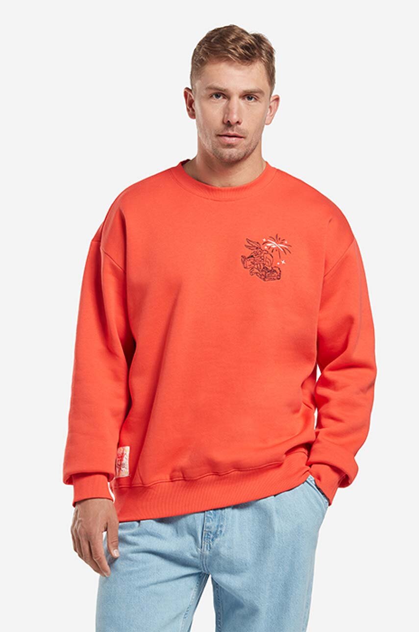 Reebok classic sweatshirt orange Clearance