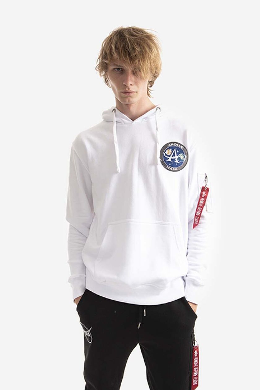 Alpha men\'s white | sweatshirt PRM buy color Industries on