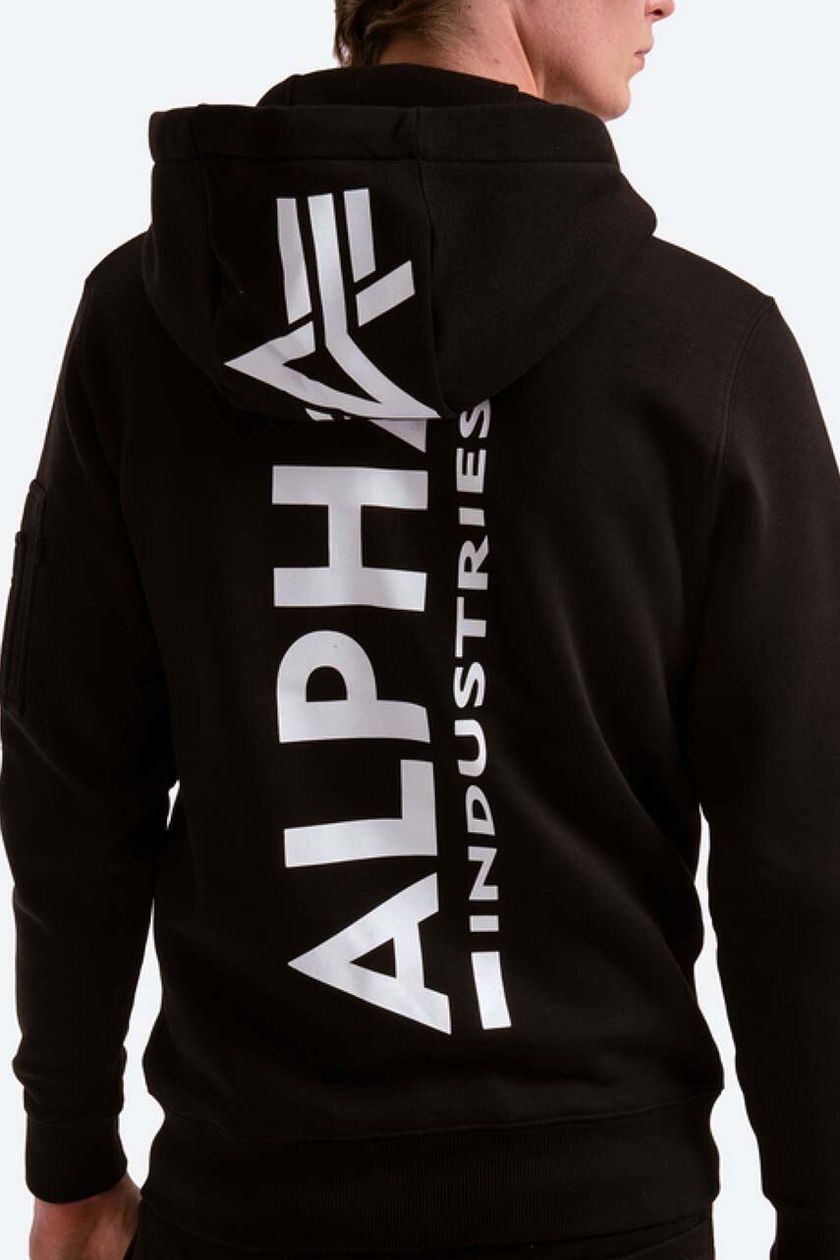 Alpha Industries sweatshirt men\'s black color | buy on PRM