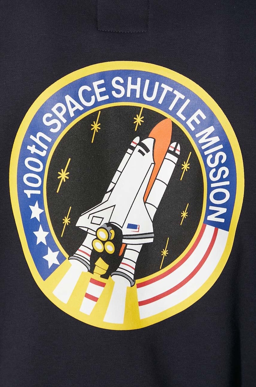 Alpha Industries sweatshirt Space Shuttle Sweater men s navy blue color 178307.07 at PRM US