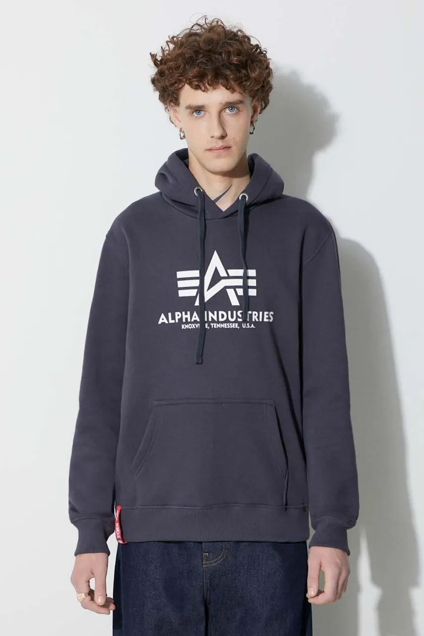 Alpha industries hoodie navy hot sale