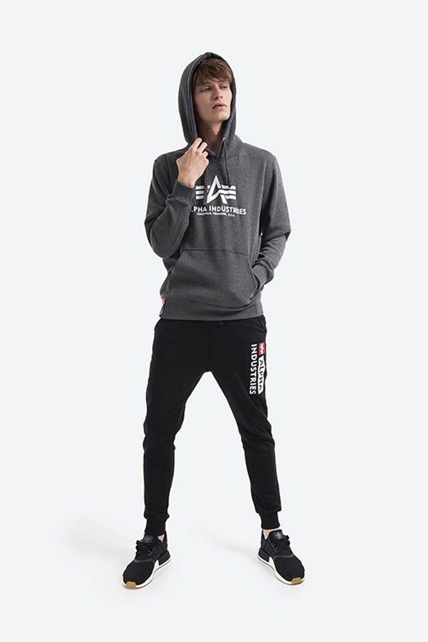 Alpha Industries sweatshirt men's gray color | buy on PRM