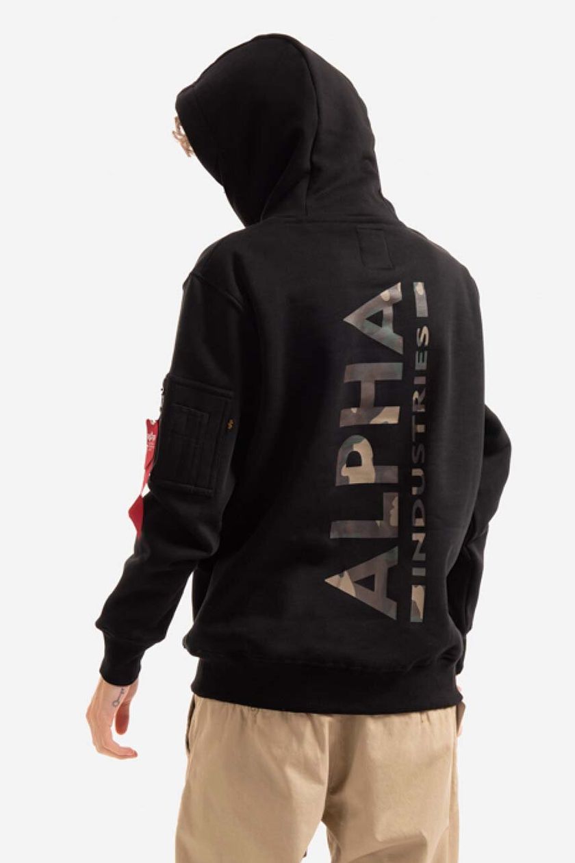 Alpha Industries sweatshirt men\'s black color | buy on PRM