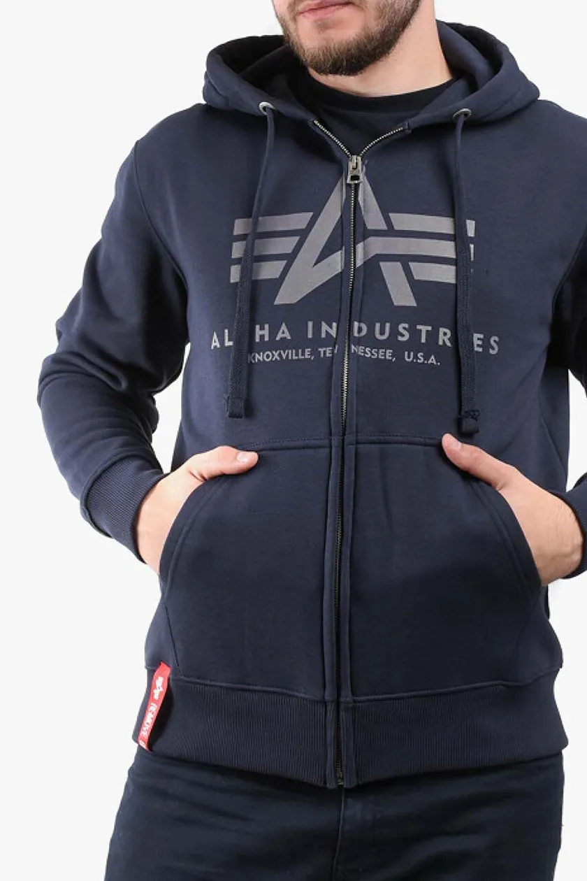 Alpha Industries sweatshirt men s navy blue color buy on PRM