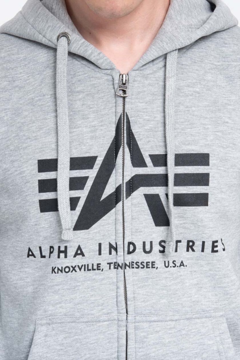 Alpha Industries sweatshirt Basic men's gray color | buy on PRM