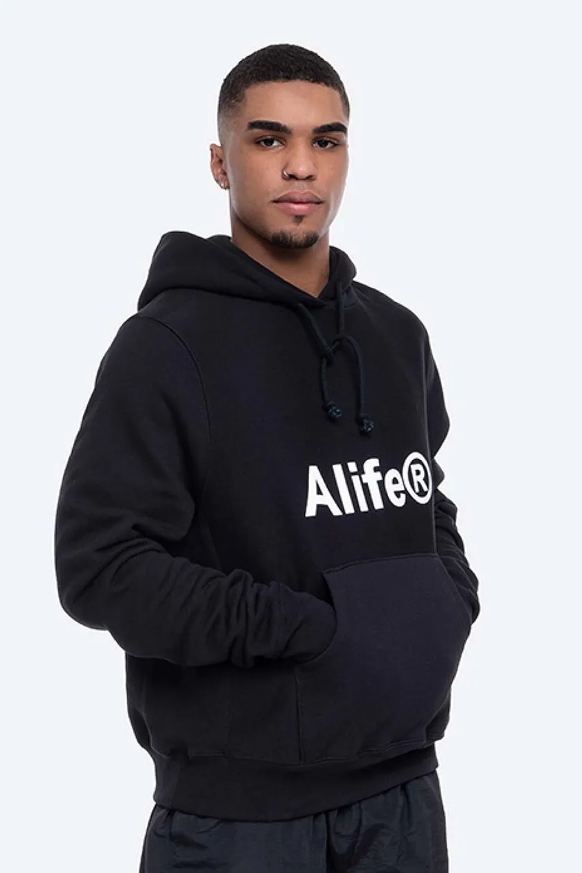 buy Alife | on PRM sweatshirt black Alife BLACK color ALISS20-13 cotton Generic men\'s