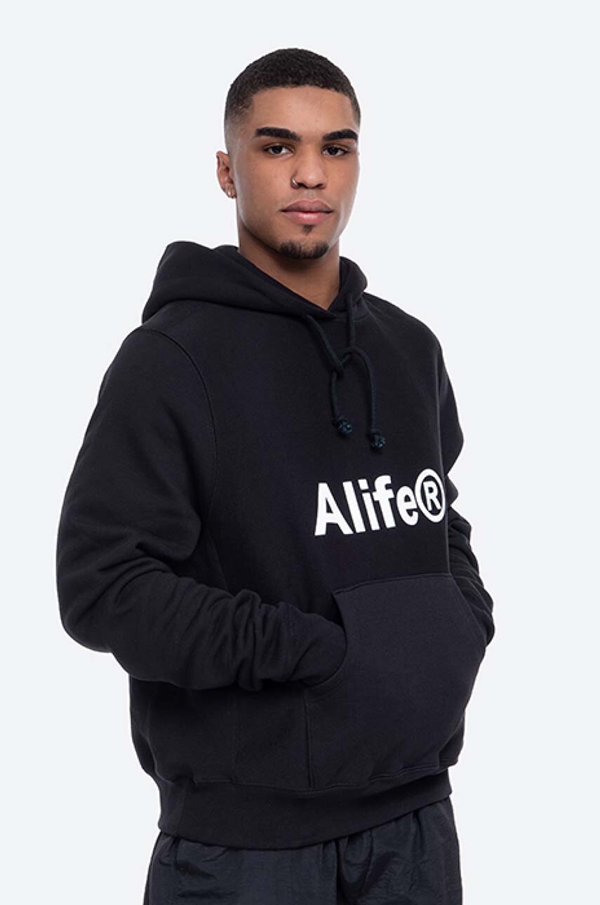 buy Alife | on PRM sweatshirt black Alife BLACK color ALISS20-13 cotton Generic men\'s