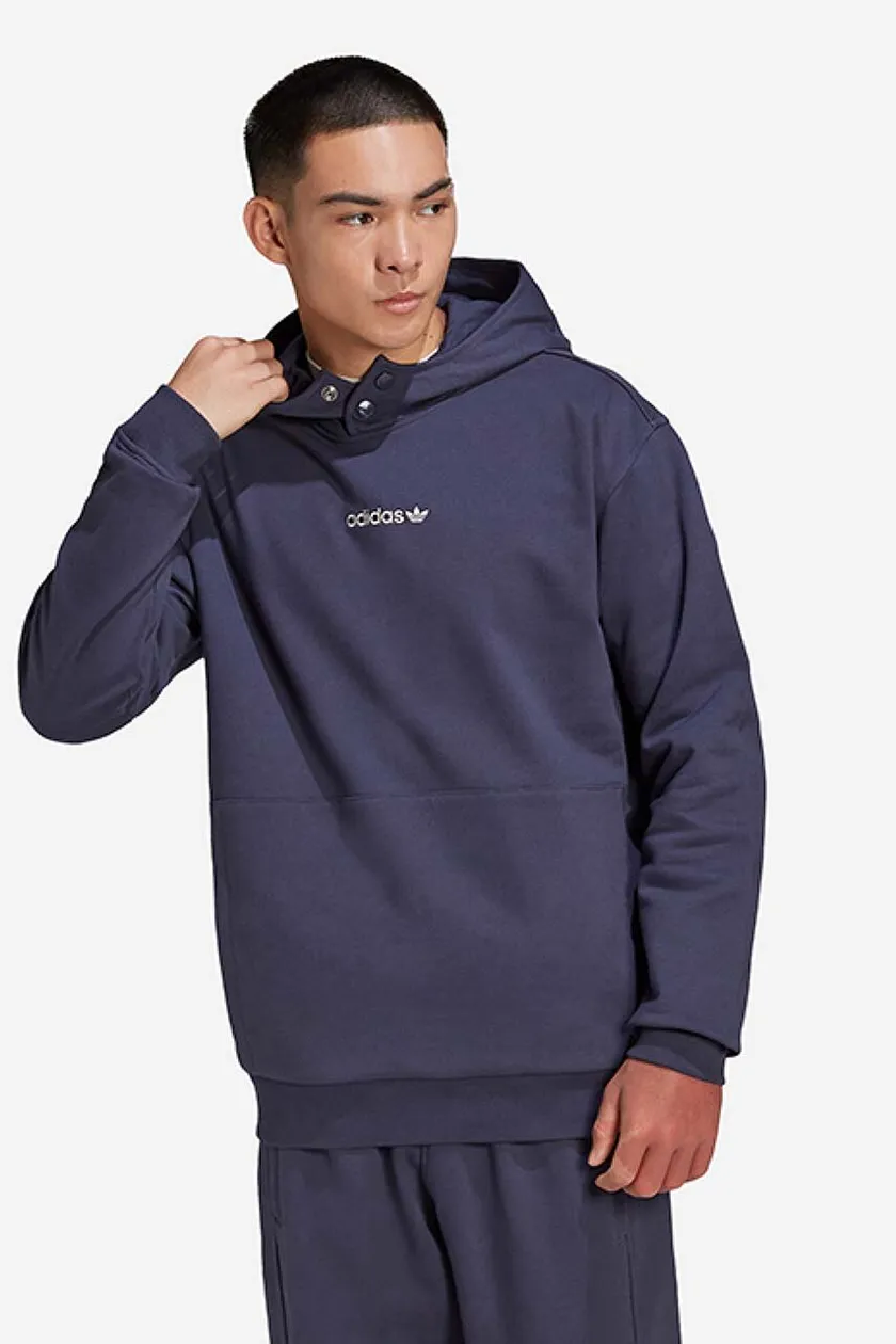 adidas Originals cotton sweatshirt men s navy blue color buy on PRM