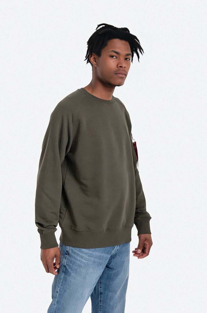 Alpha Industries sweatshirt X Fit Sweat men s green color