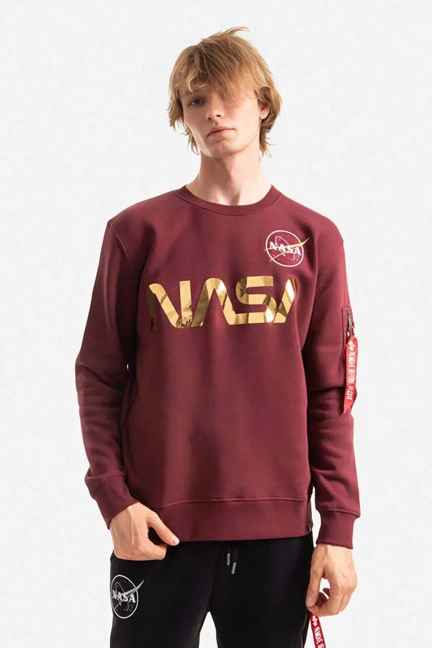 Alpha Industries sweatshirt men's red color | buy on PRM