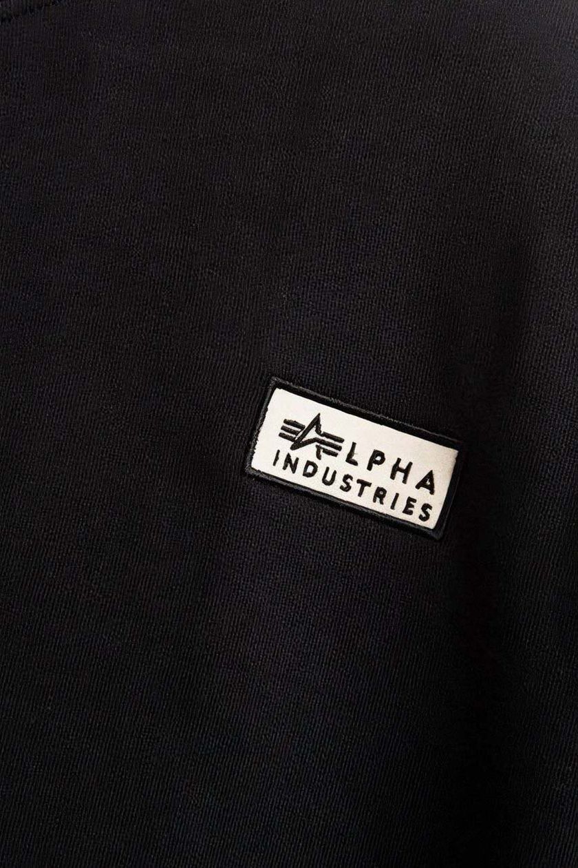 Alpha Industries cotton sweatshirt men\'s black color | buy on PRM