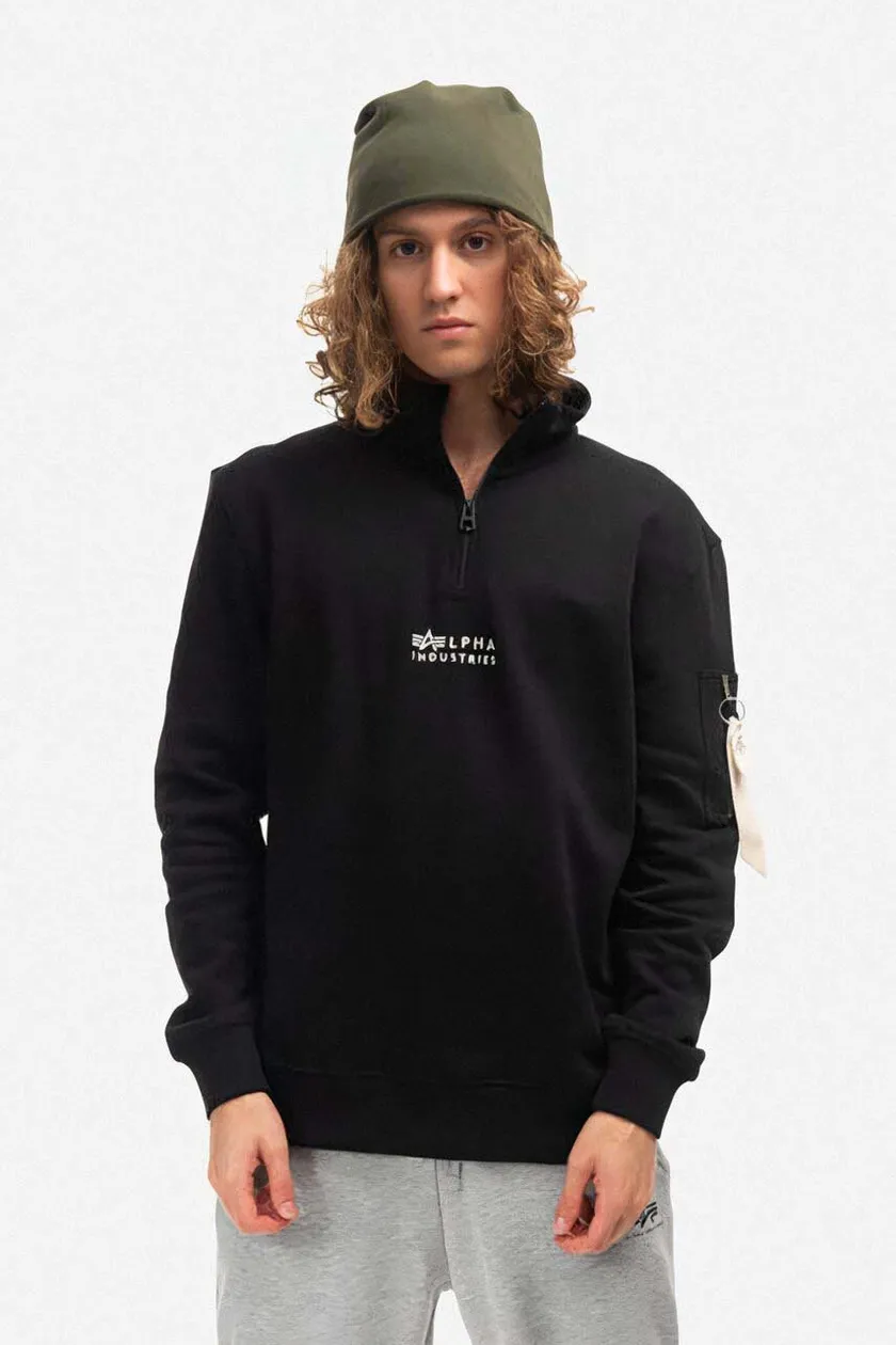 color PRM buy on Alpha black cotton Industries | sweatshirt men\'s