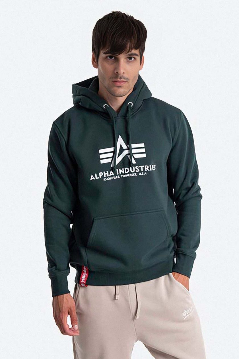 Alpha Industries sweatshirt Basic | color buy green Hoody 178312.610 PRM on men\'s