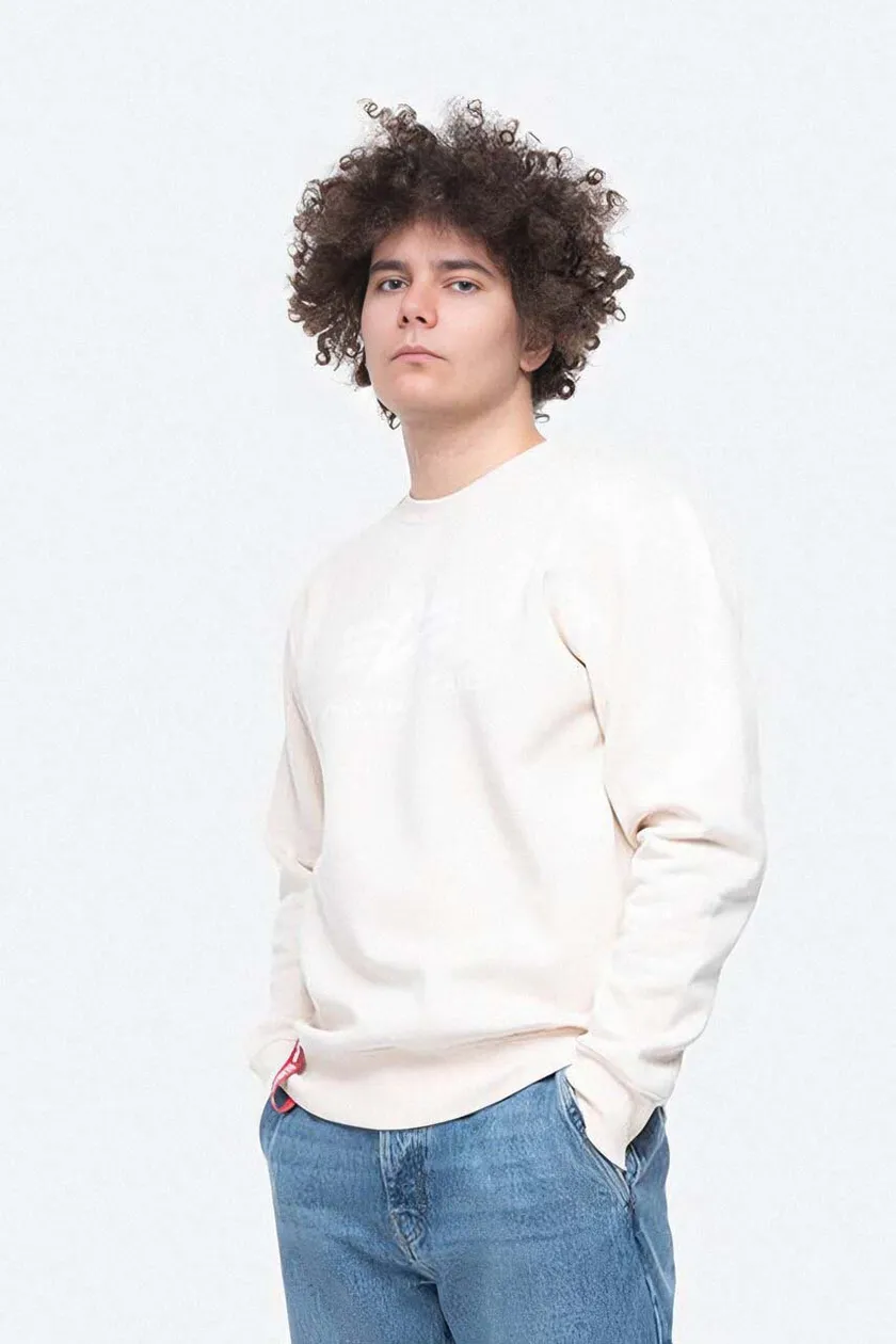 Schreibwarengeschäft Alpha Industries sweatshirt Alpha Industries | on men\'s PRM white 178302 Sweater buy Basic 625 color