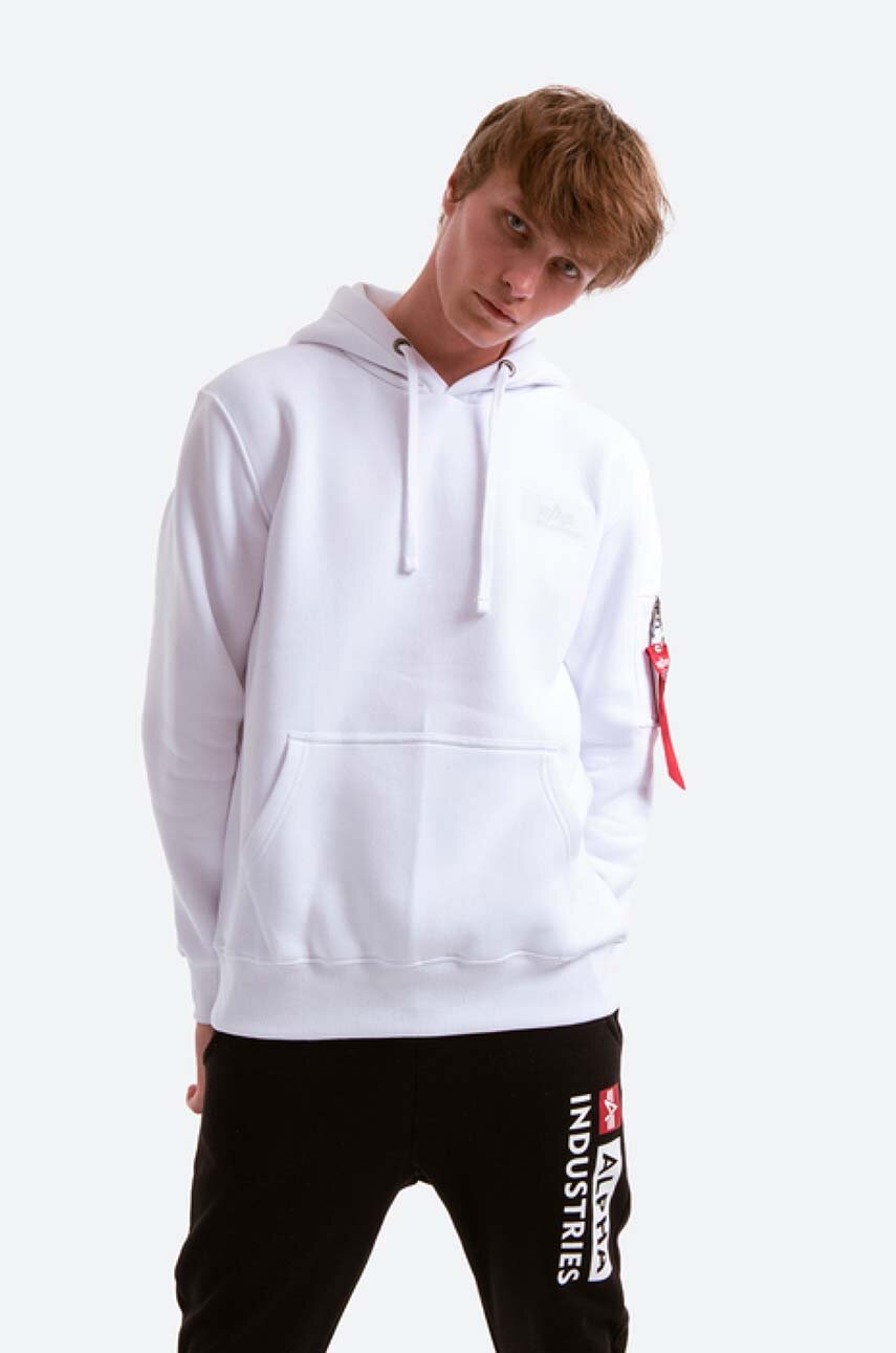 Alpha Industries sweatshirt men's white color | buy on PRM