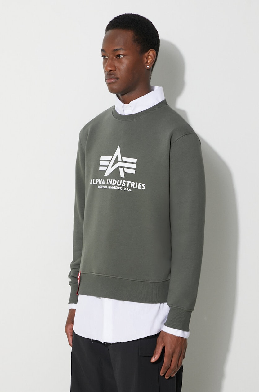 Alpha industries sweatshirt deals grey
