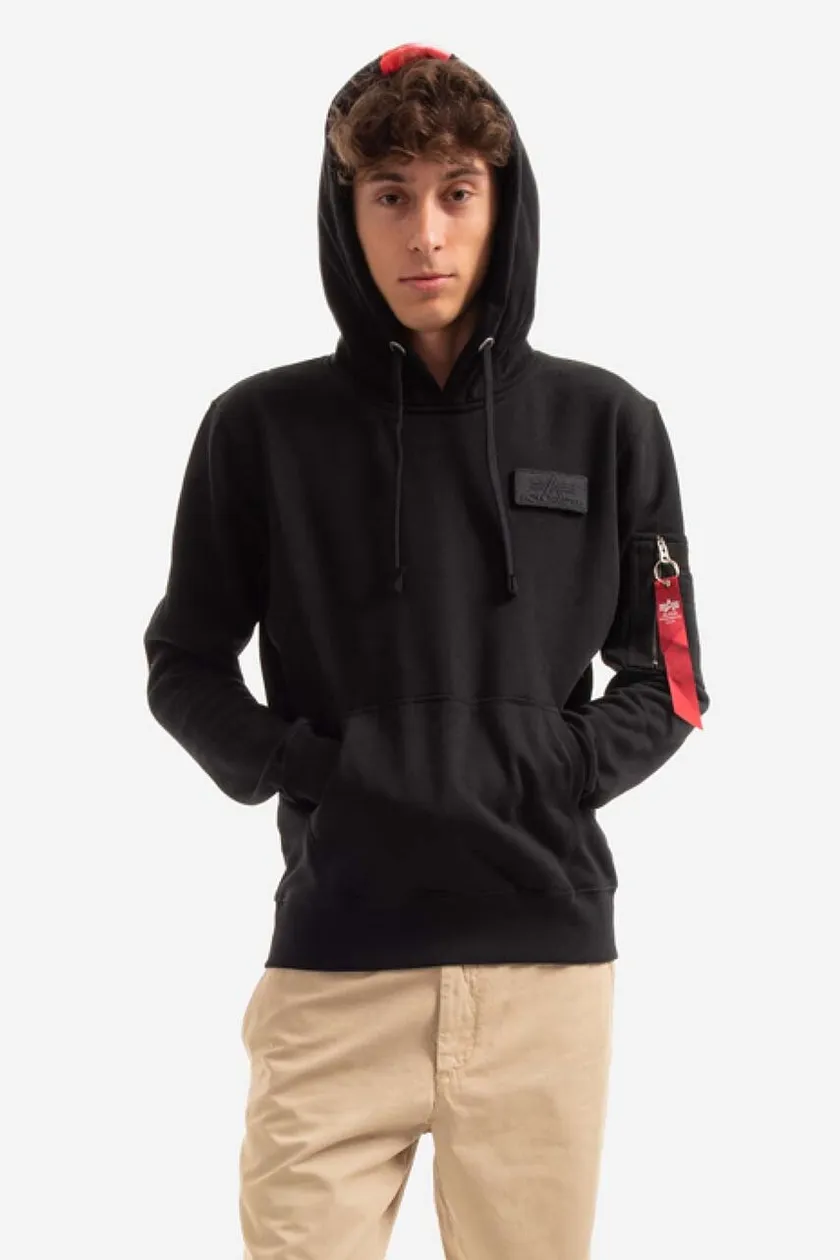 men\'s Alpha 178314.03 Stripe Hoody sweatshirt buy black PRM Red on color Industries |