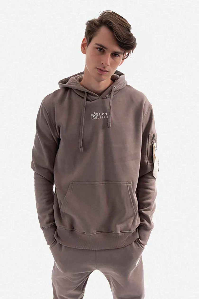 Alpha industries hoodie beige new arrivals