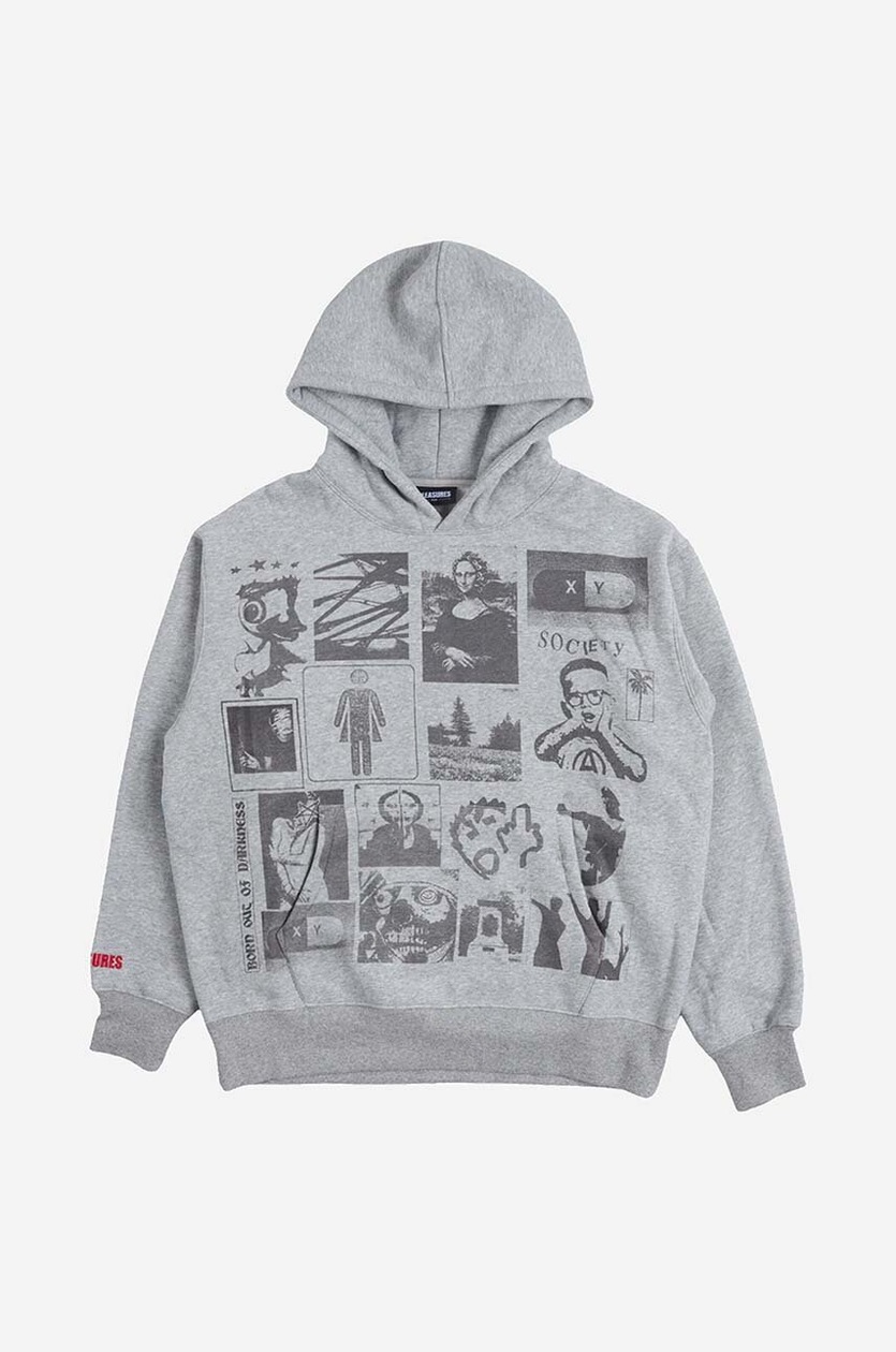 Pleasures grey hoodie cheap