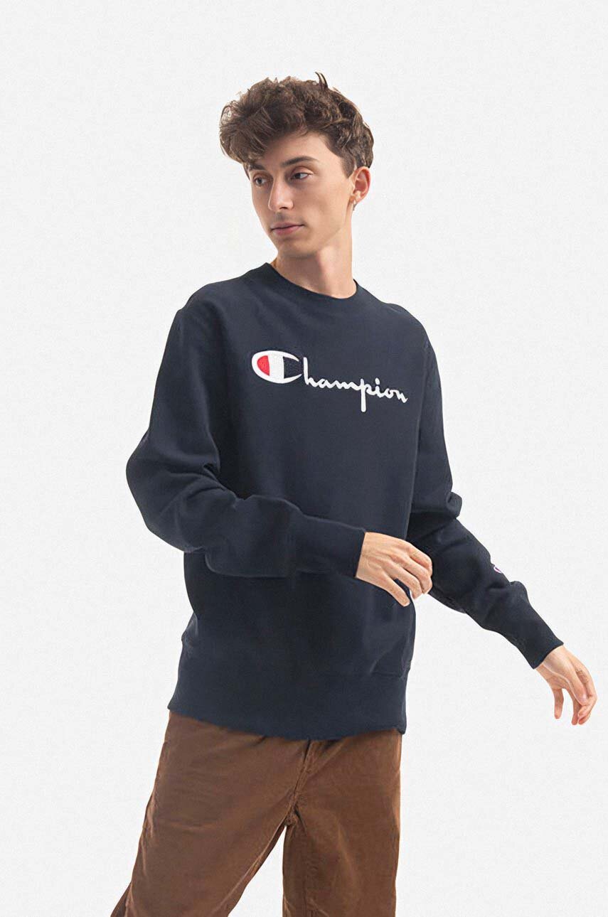 Champion sweatshirt Crewneck Sweatshirt 215160 BS501 blue color | buy on PRM