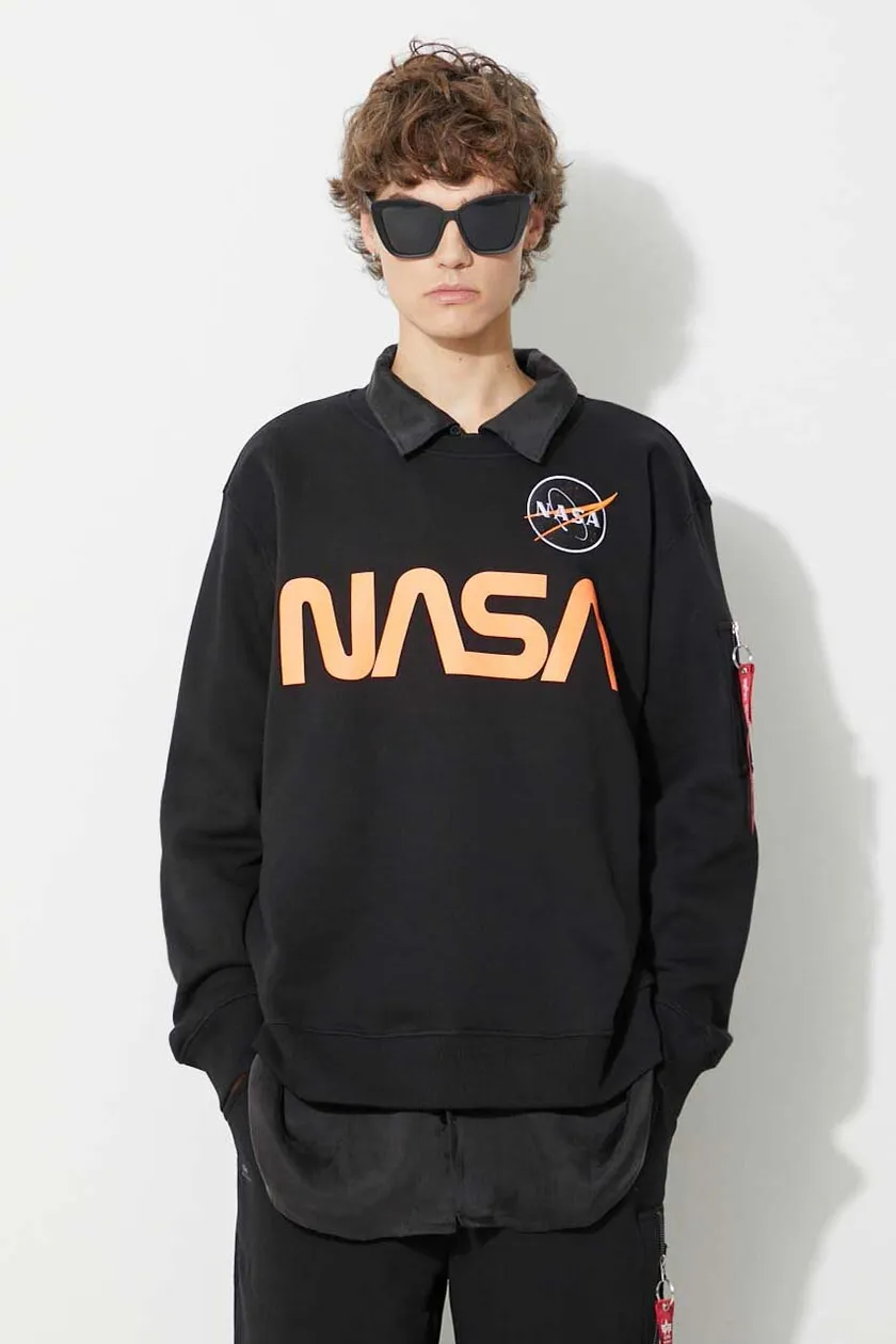 Alpha industries sweatshirt online nasa