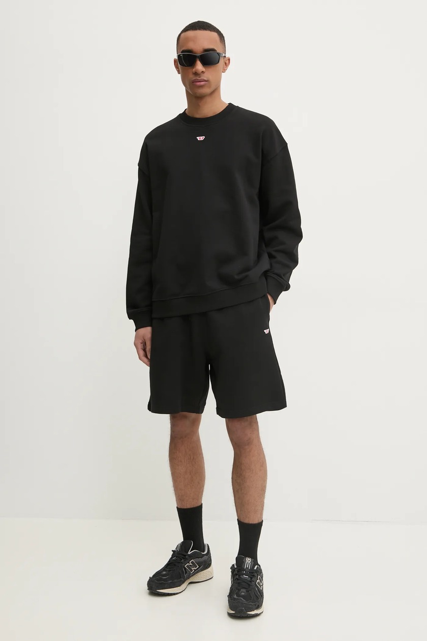 Кофта Diesel S-BOXT-D SWEAT-SHIRT мужская цвет чёрный