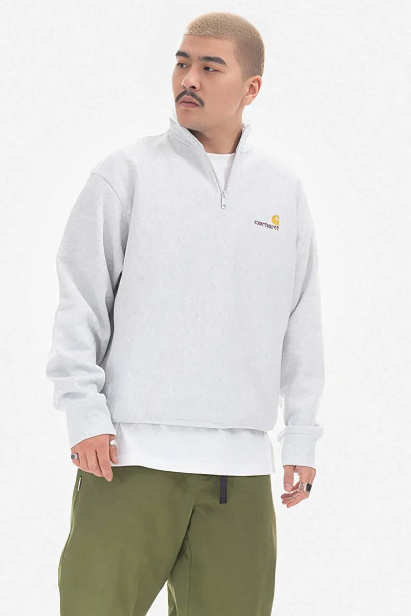 Carhartt WIP sweatshirt American Script gray color | buy on PRM